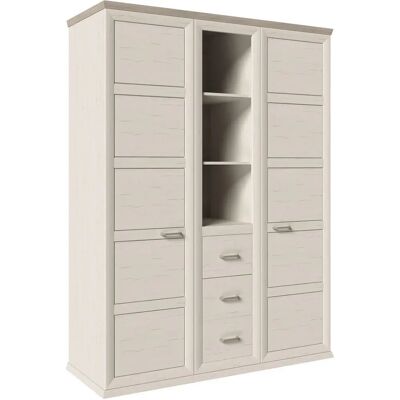 My Baby Lou - Modell IM.PINE AURELIO - Natürliches Holz Grau Weiß Kleiderschrank My Baby Lou - Modell IM.PINE AURELIO - Natürliches Holz Grau Weiß Kleiderschrank