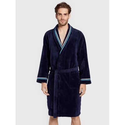 HOM Dunkelblauer Transat 402443 Bademantel - Bathrobe HOM Dunkelblauer Transat 402443 Bademantel - Bathrobe