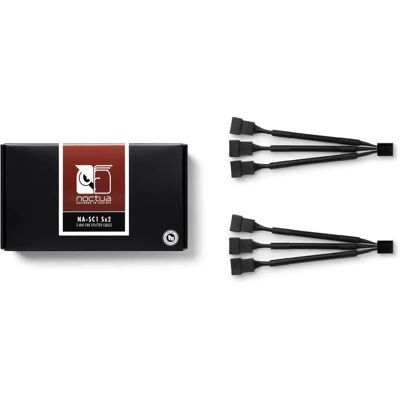 Cabo divisor de ventilador Noctua NA-SC1 Sx2 - 13,5cm - Preto Cabo divisor de ventilador Noctua NA-SC1 Sx2 - 13,5cm - Preto