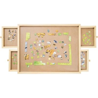 MediaShop Puzzle Tisch - Holz, 4 Schubladen, 500 Teile MediaShop Puzzle Tisch - Holz, 4 Schubladen, 500 Teile