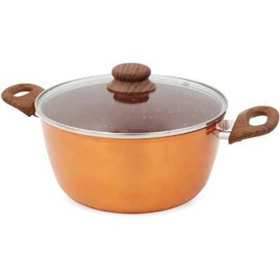 Livington Copper & Stone Pan - 4L - Duurzaam, Geschikt voor inductie Livington Copper & Stone Pan - 4L - Duurzaam, Geschikt voor inductie