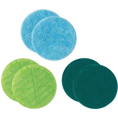 MediaShop Hurricane Schwimmende Mopp Mikrofaserpads – 6 Stück Sauggfähige Wischmopp-Ersatzpads MediaShop Hurricane Schwimmende Mopp Mikrofaserpads – 6 Stück Sauggfähige Wischmopp-Ersatzpads