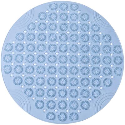 CYSLMUK - Round PVC Bath Mat - 55x55 cm - Blue - Bath Mat CYSLMUK - Round PVC Bath Mat - 55x55 cm - Blue - Bath Mat