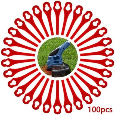 CYSLMUK - Ersatzklingen - Kunststoff - 100 Stk - Rasentrimmer CYSLMUK - Ersatzklingen - Kunststoff - 100 Stk - Rasentrimmer