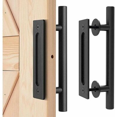 CYSLMUK - Barn Door Heavy Duty - Black - Door handle CYSLMUK - Barn Door Heavy Duty - Black - Door handle