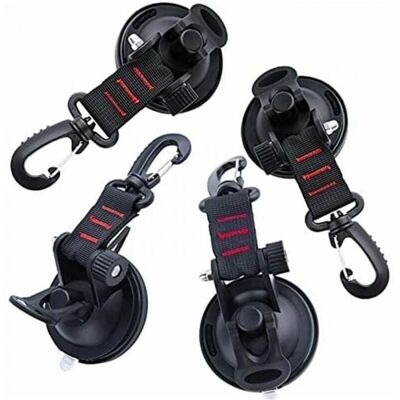 CYSLMUK - 4-Pack - PP/TPU - 10 kg - Suction Cup Anchors CYSLMUK - 4-Pack - PP/TPU - 10 kg - Suction Cup Anchors