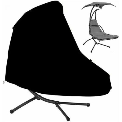 Cyslmuk - Oxford Hanging Sunbed Cover - Black - Cover Cyslmuk - Oxford Hanging Sunbed Cover - Black - Cover