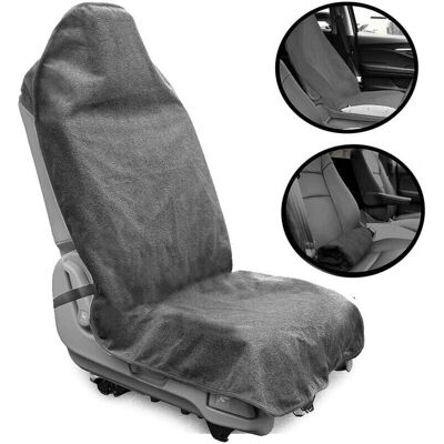 CYSLMUK - Coprisedile anteriore universale grigio per auto CYSLMUK - Coprisedile anteriore universale grigio per auto