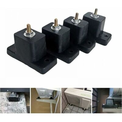 CYSLMUK - 4-Piece - Anti-vibration pads - AC unit feet CYSLMUK - 4-Piece - Anti-vibration pads - AC unit feet