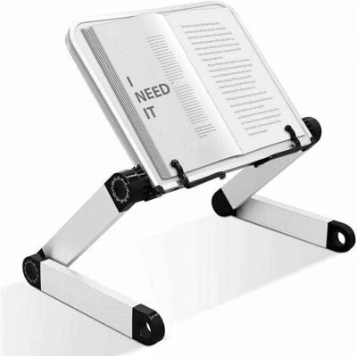 Cyslmuk - White reading stand with adjustable tilt tray Cyslmuk - White reading stand with adjustable tilt tray