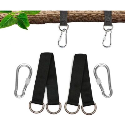 CYSLMUK - 150 cm - 2 D-rings - 2 carabiners - Hammock kit CYSLMUK - 150 cm - 2 D-rings - 2 carabiners - Hammock kit
