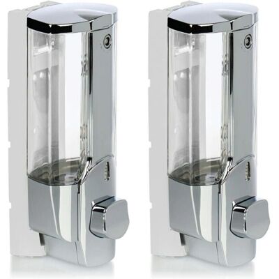 CYSLMUK - Wall Soap Dispenser - Chrome - 380ml - Soap Dispenser CYSLMUK - Wall Soap Dispenser - Chrome - 380ml - Soap Dispenser