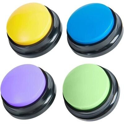 CYSLMUK - 4-button dog training button - Yellow - 88x42mm - Dog training button CYSLMUK - 4-button dog training button - Yellow - 88x42mm - Dog training button