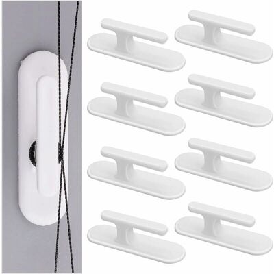 CYSLMUK - 8-piece blinds clip set - White - Plastic - Cord clips CYSLMUK - 8-piece blinds clip set - White - Plastic - Cord clips