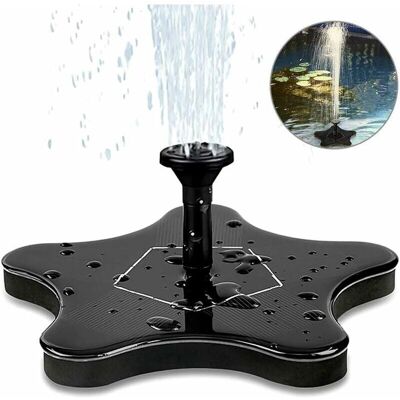 CYSLMUK - Solar Fountain Pump - Black - 5V 1.4W - Water pump CYSLMUK - Solar Fountain Pump - Black - 5V 1.4W - Water pump