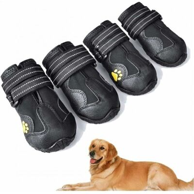 CYSLMUK - 4-Pcs Set - Reflective - Dog Boots CYSLMUK - 4-Pcs Set - Reflective - Dog Boots