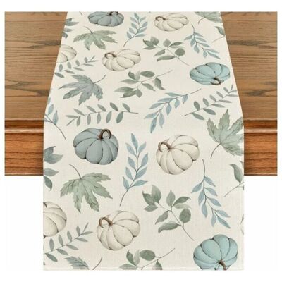 CYSLMUK Blue pumpkin-shaped table runner 33x183 cm - Table runner CYSLMUK Blue pumpkin-shaped table runner 33x183 cm - Table runner