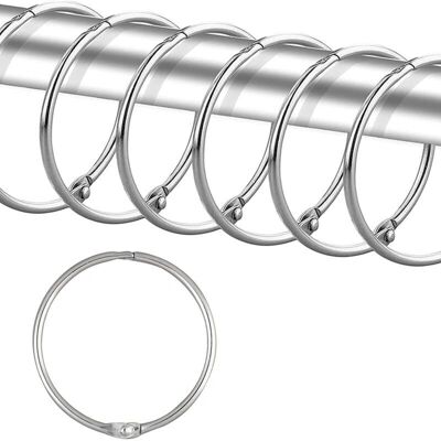 CYSLMUK - Shower Curtain Ring Set - Black - Curtain Rings CYSLMUK - Shower Curtain Ring Set - Black - Curtain Rings