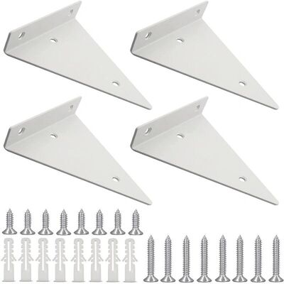CYSLMUK - Staffa triangolare 5.5in - Blanco - Hierro - Soporte para estante CYSLMUK - Staffa triangolare 5.5in - Blanco - Hierro - Soporte para estante