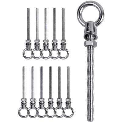 Cyslmuk - Perno ojo M8 x 100 - 12 uds - Perno ojo Cyslmuk - Perno ojo M8 x 100 - 12 uds - Perno ojo
