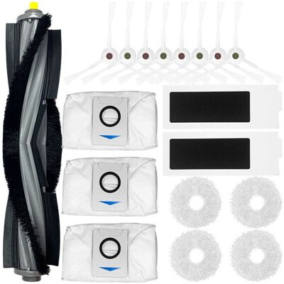Cyslmuk - Deebot T20 Omni - Cepillos laterales blancos - 2 filtros - Accesorios para robot aspirador Cyslmuk - Deebot T20 Omni - Cepillos laterales blancos - 2 filtros - Accesorios para robot aspirador
