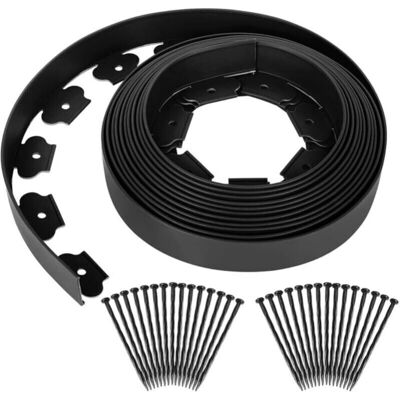 Cyslmuk - LawnEdge-Flexible-10m-5cm-Black - Garden edging Cyslmuk - LawnEdge-Flexible-10m-5cm-Black - Garden edging