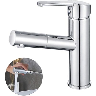 CYSLMUK - Monobloc - Negro - rociador extraíble - Faucet CYSLMUK - Monobloc - Negro - rociador extraíble - Faucet