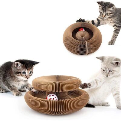 CYSLMUK - 2in1 - Cartón - Bola de campana - Juguete para gatos CYSLMUK - 2in1 - Cartón - Bola de campana - Juguete para gatos