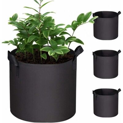 CYSLMUK - 3-pack - 1 gallon - 18x16 cm - Plant grow bags CYSLMUK - 3-pack - 1 gallon - 18x16 cm - Plant grow bags
