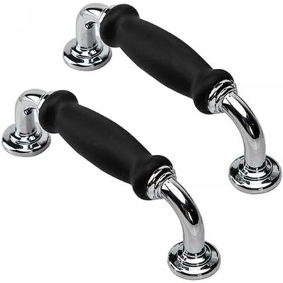 CYSLMUK - 128mm - Negro mate - Aleación de zinc - Door Handle CYSLMUK - 128mm - Negro mate - Aleación de zinc - Door Handle