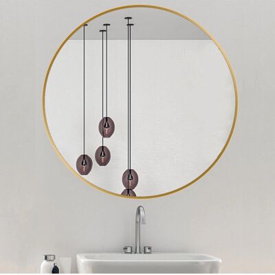 CYSLMUK - Specchio bagno 60cm oro - Bathroom Mirror CYSLMUK - Specchio bagno 60cm oro - Bathroom Mirror