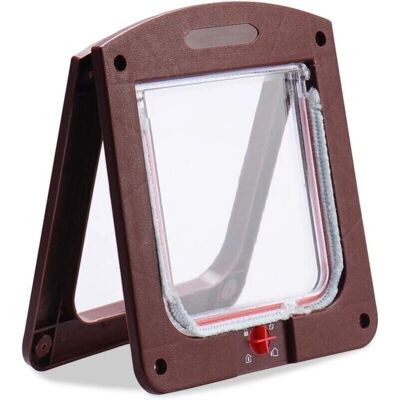 CYSLMUK - Gattaiola per gatti e cani - 4-way lock - ABS plastic - Pet door CYSLMUK - Gattaiola per gatti e cani - 4-way lock - ABS plastic - Pet door