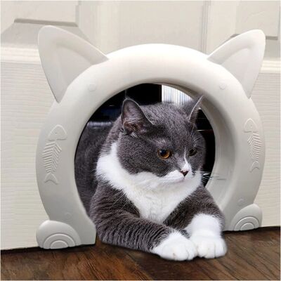 CYSLMUK - Porta per gatti da interni - White - Pet door CYSLMUK - Porta per gatti da interni - White - Pet door