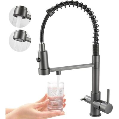 Cyslmuk - Three-Way Pull-Out - Brass - Kitchen Faucet Cyslmuk - Three-Way Pull-Out - Brass - Kitchen Faucet