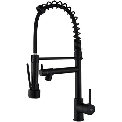 Cyslmuk - Grifo de cocina con ducha extraíble - Black - Kitchen Faucet Cyslmuk - Grifo de cocina con ducha extraíble - Black - Kitchen Faucet