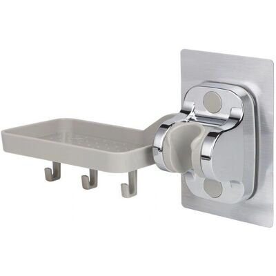 CYSLMUK - Model-1 - ABS - adhesive mount - 4-point - Shower Head Holder CYSLMUK - Model-1 - ABS - adhesive mount - 4-point - Shower Head Holder