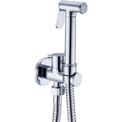 CYSLMUK - Bidet Sprayer Kit - Brass - Chrome - 1/2 IPS CYSLMUK - Bidet Sprayer Kit - Brass - Chrome - 1/2 IPS
