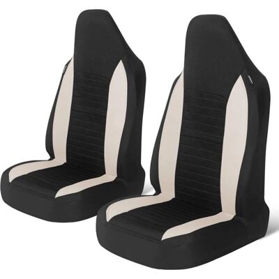 CYSLMUK - Coprisedili anteriori - Beige - 2-piece - Car seat covers CYSLMUK - Coprisedili anteriori - Beige - 2-piece - Car seat covers
