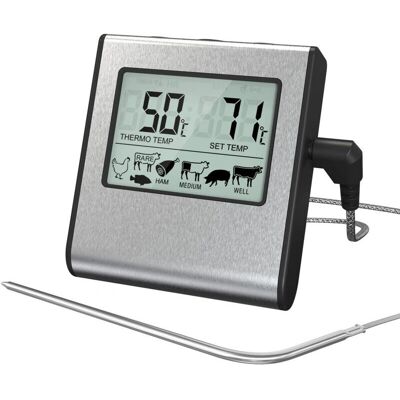 CYSLMUK - BBQ Thermometer - With timer - Probe - Digital thermometer CYSLMUK - BBQ Thermometer - With timer - Probe - Digital thermometer