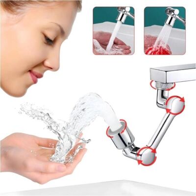 CYSLMUK - Asta prolunga 1080° - Rotazione 1080° - Filtro antispruzzo - Faucet extension CYSLMUK - Asta prolunga 1080° - Rotazione 1080° - Filtro antispruzzo - Faucet extension