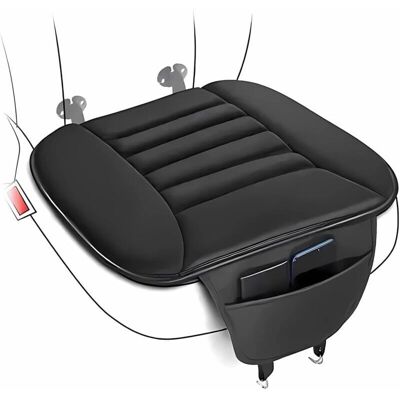 Cyslmuk - Cojín negro de espuma viscoelástica para asiento Cyslmuk - Cojín negro de espuma viscoelástica para asiento