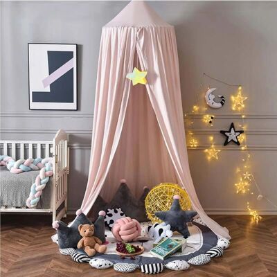 CYSLMUK - Mosquitera para cama infantil - 65 cm pink dome canopy CYSLMUK - Mosquitera para cama infantil - 65 cm pink dome canopy