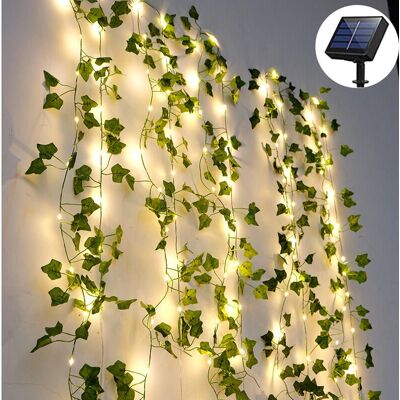 CYSLMUK Solar String Lights - 50 LED, 5m, Ivy for Garden CYSLMUK Solar String Lights - 50 LED, 5m, Ivy for Garden