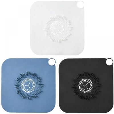 CYSLMUK - 3-pack - Blue - 28x28 cm - Shower hair catcher CYSLMUK - 3-pack - Blue - 28x28 cm - Shower hair catcher