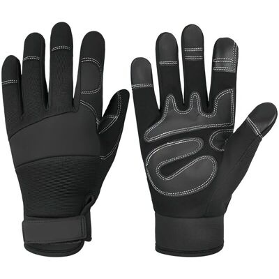 CYSLMUK Leather Gloves - Cut Protection - Outdoor Work - Protects Chainsaws CYSLMUK Leather Gloves - Cut Protection - Outdoor Work - Protects Chainsaws