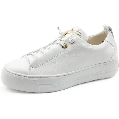 Baskets femmes Paul Green Emely en cuir blanc et or - Taille 4 - Publicité Baskets femmes Paul Green Emely en cuir blanc et or - Taille 4 - Publicité