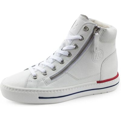 Baskets hautes blanches Paul Green - Chaussures de loisir, Modèle 0073-4024-243 - Publicité Baskets hautes blanches Paul Green - Chaussures de loisir, Modèle 0073-4024-243 - Publicité