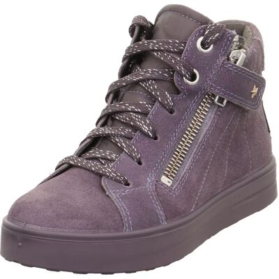 Superfit Baskets en Cuir Lila - Chaussures Superfit Baskets en Cuir Lila - Chaussures