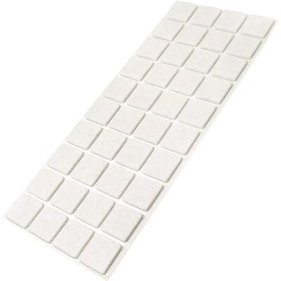 ADSAMM 40 x Viltglijders - Bescherming meubels - Wit - 25x25 mm ADSAMM 40 x Viltglijders - Bescherming meubels - Wit - 25x25 mm