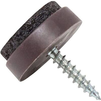 ADSAMM - 16 filcowych nakładek z śrubami - Brązowa - 20mm - Podkładki pod meble ADSAMM - 16 filcowych nakładek z śrubami - Brązowa - 20mm - Podkładki pod meble